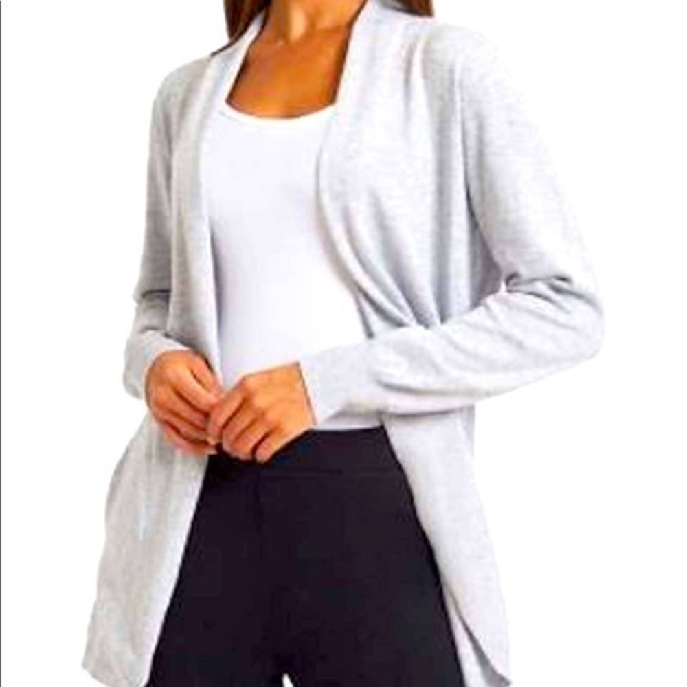 Ella Moss Ladies Cozy Cardigan Heather Gray/ Med. (Y-W2)